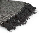 Hartley Recycled Cotton Throw in Black - Image 3