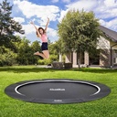 Black - 10ft Salta Royal Baseground Black Round Trampoline - Photo 9
