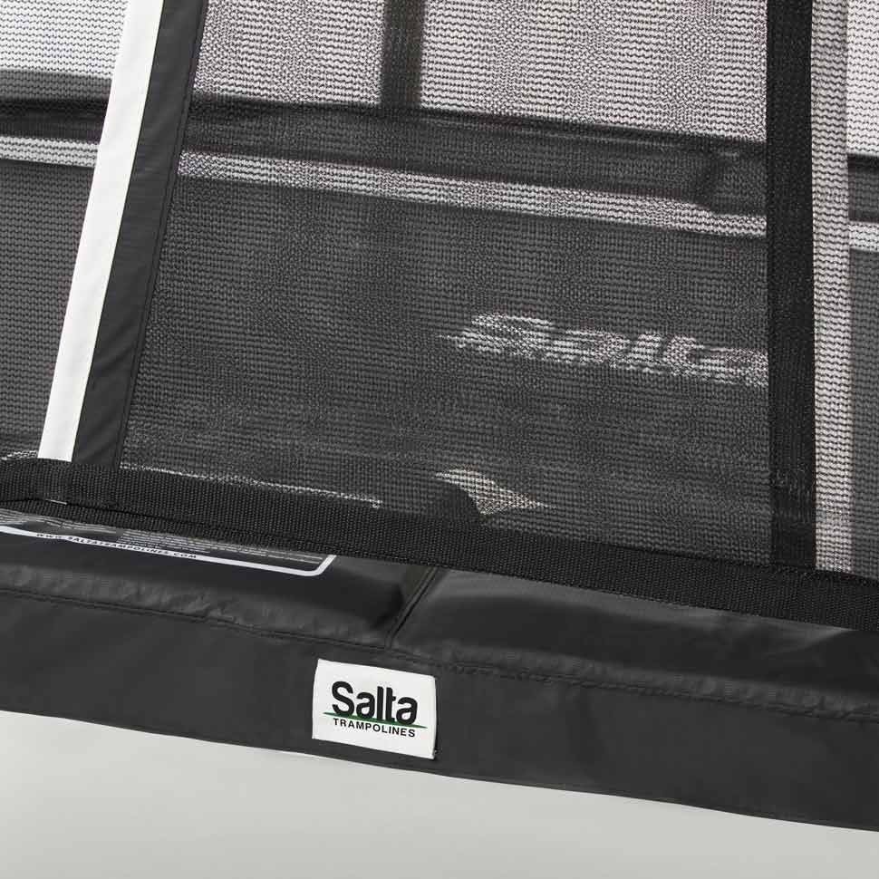 Black - 10ft x 7ft Salta Black Rectangular Premium Edition Trampoline with Enclosure - Photo 8