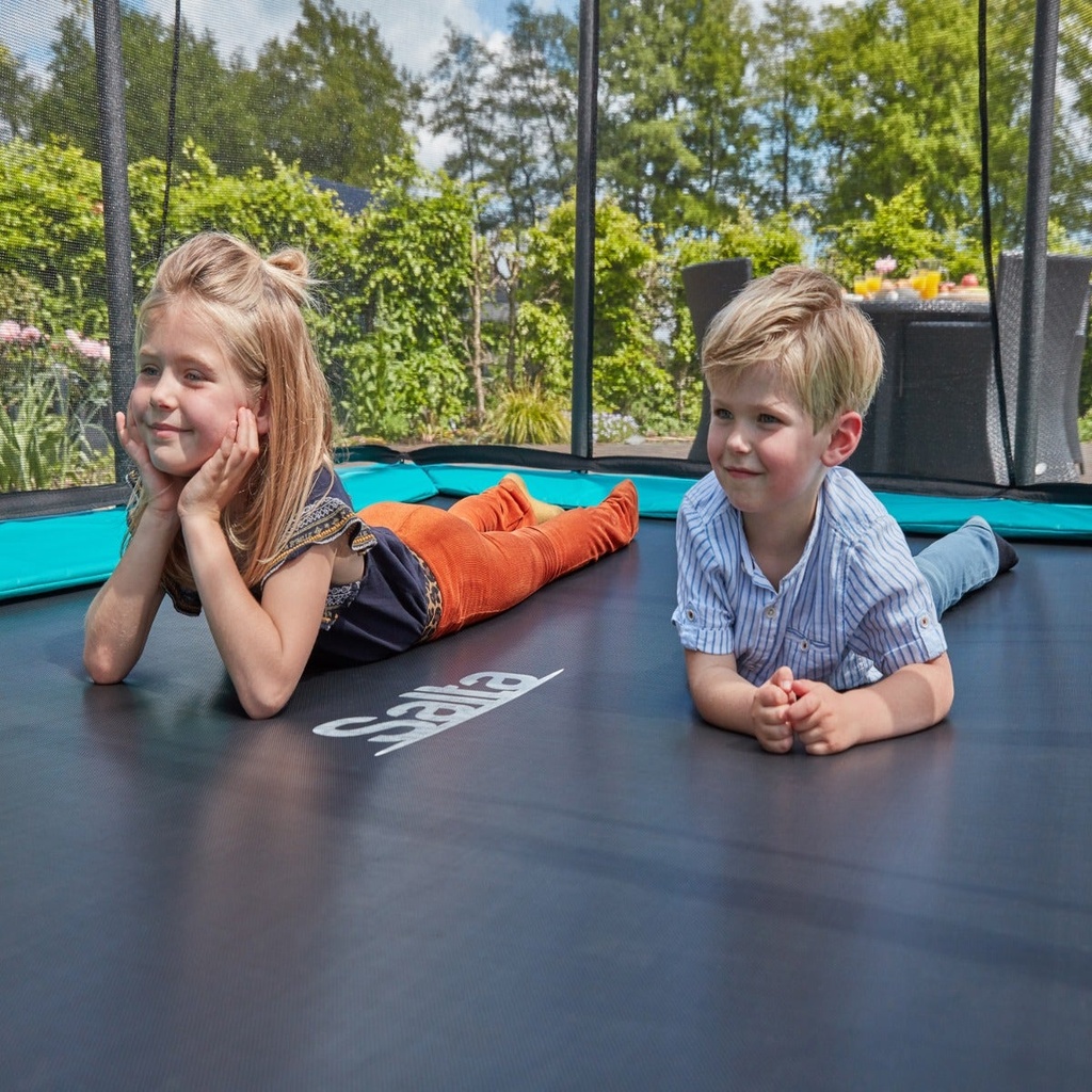 Green - 10ft x 7ft Salta Green Rectangular Comfort Edition Inground Trampoline with Enclosure - Photo 6