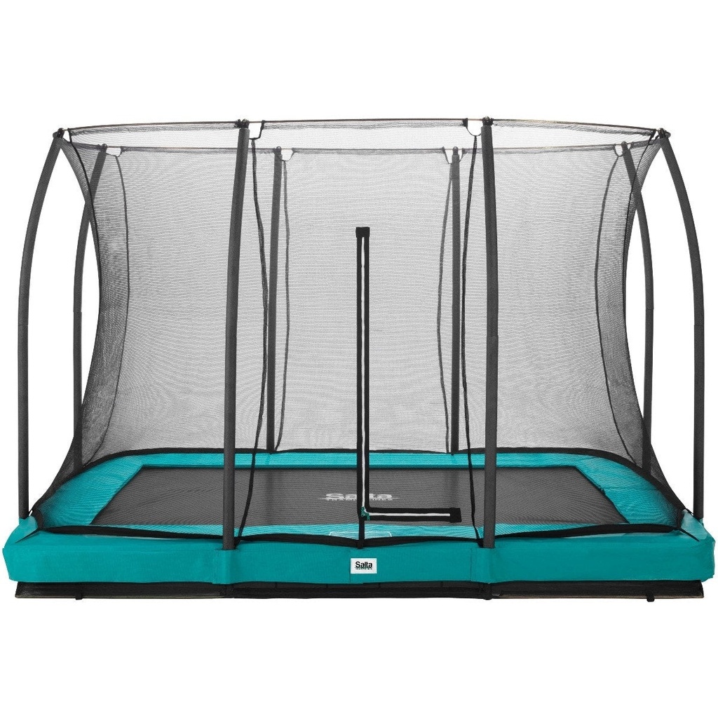 Green - 10ft x 7ft Salta Green Rectangular Comfort Edition Inground Trampoline with Enclosure - Photo 8