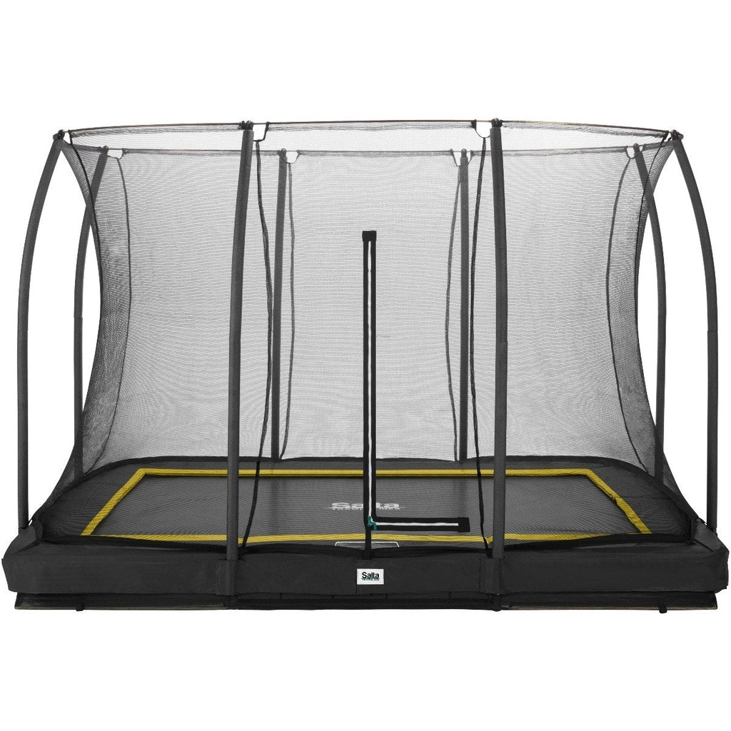 Black - 10ft x 7ft Salta Black Rectangular Comfort Edition Inground Trampoline with Enclosure - Photo 6