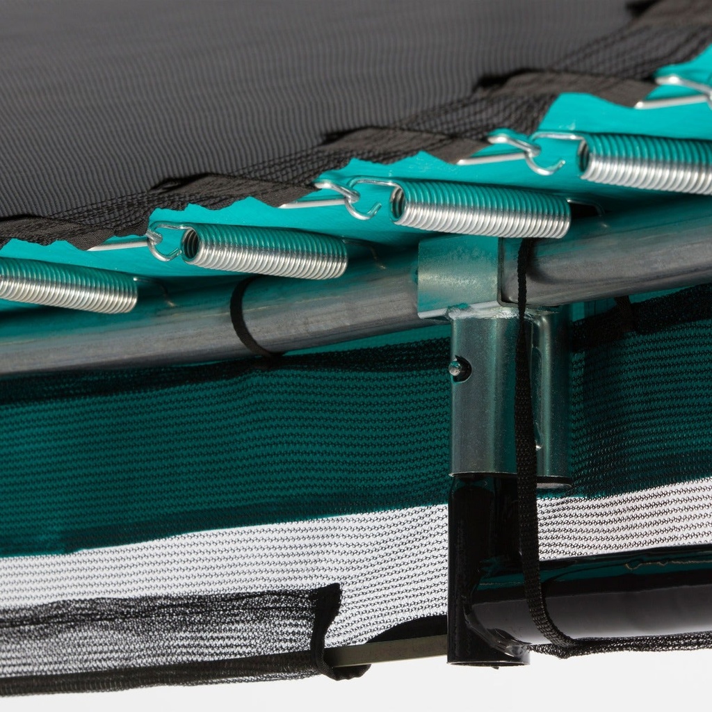 Green - 12ft Salta Green Comfort Edition InGround Round Trampoline with Enclosure - Photo 2