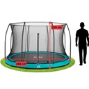 Green - 12ft Salta Green Comfort Edition InGround Round Trampoline with Enclosure - Photo 4