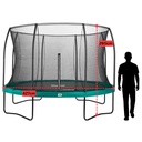 Green - 14ft Salta Green Round Comfort Edition Trampoline with Enclosure - Photo 4