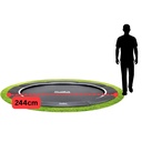 Black - 8ft 2" Salta Black Royal Baseground Round Trampoline - Photo 4