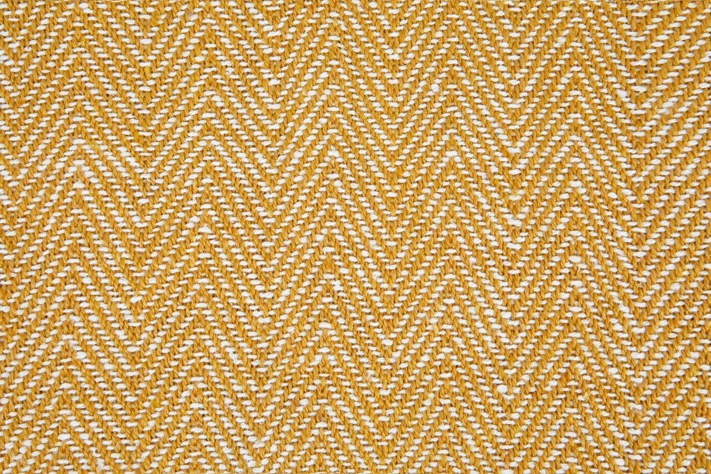 Hartley Recycled Cotton Throw in Ochre - Image 8