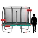 Green - 10ft x 7ft Salta Green Rectangular Comfort Edition Trampoline with Enclosure - Photo 4