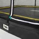 Black - 10ft x 7ft Salta Black Rectangular Comfort Edition Trampoline with Enclosure - Photo 5
