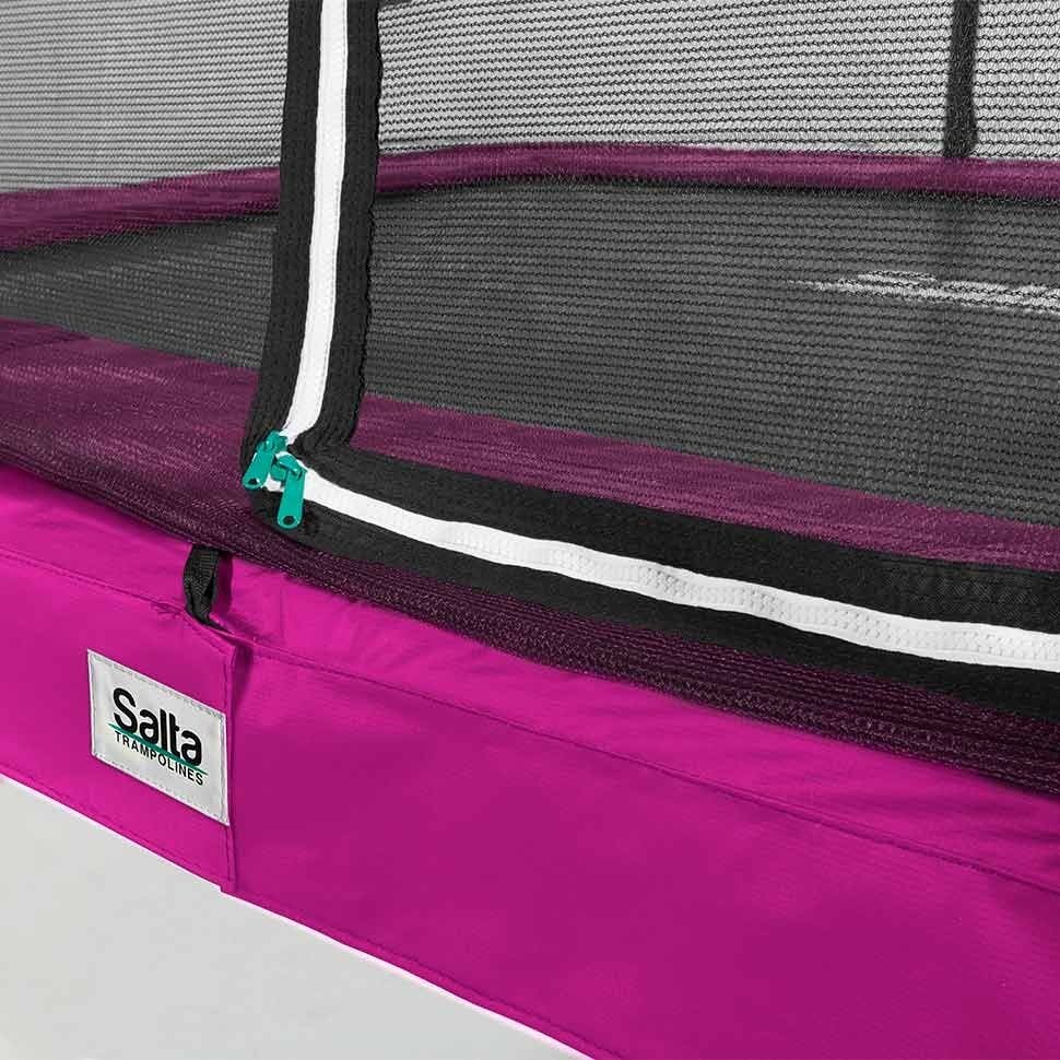 Pink - 10ft x 7ft Salta Pink Rectangular Comfort Edition Trampoline with Enclosure - Photo 5