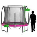 Pink - 10ft Salta Pink Round Comfort Edition Trampoline with Enclosure - Photo 4