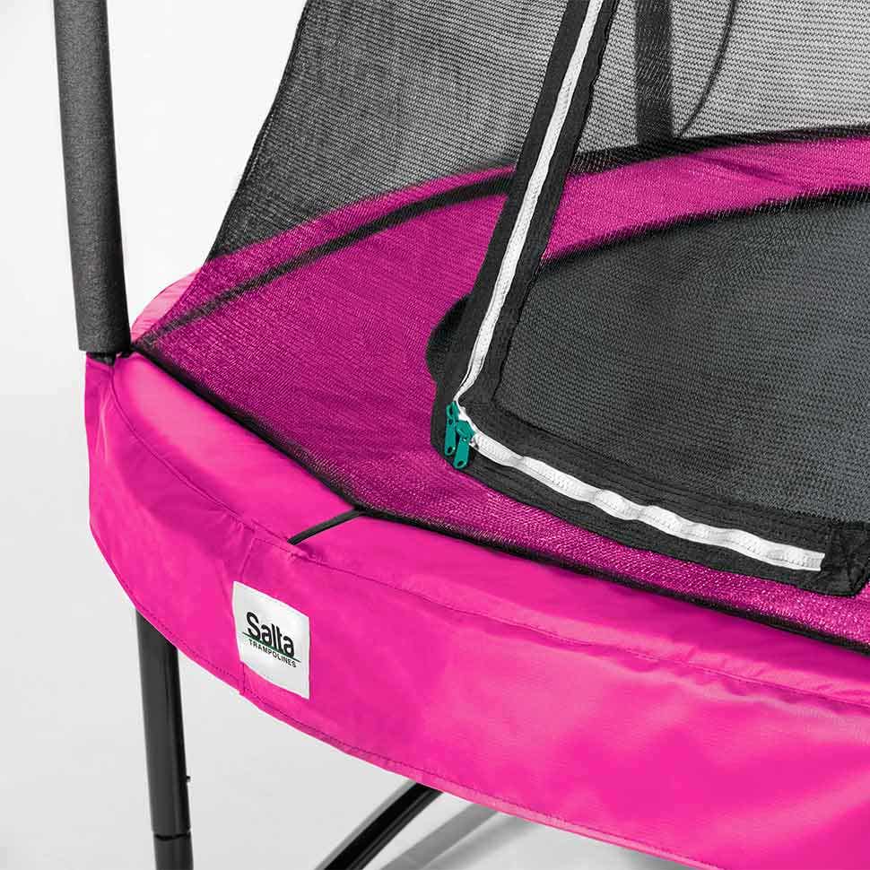 Pink - 10ft Salta Pink Round Comfort Edition Trampoline with Enclosure - Photo 5