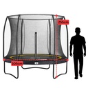 Black - 10ft Salta Black Round Comfort Edition Trampoline with Enclosure - Photo 4