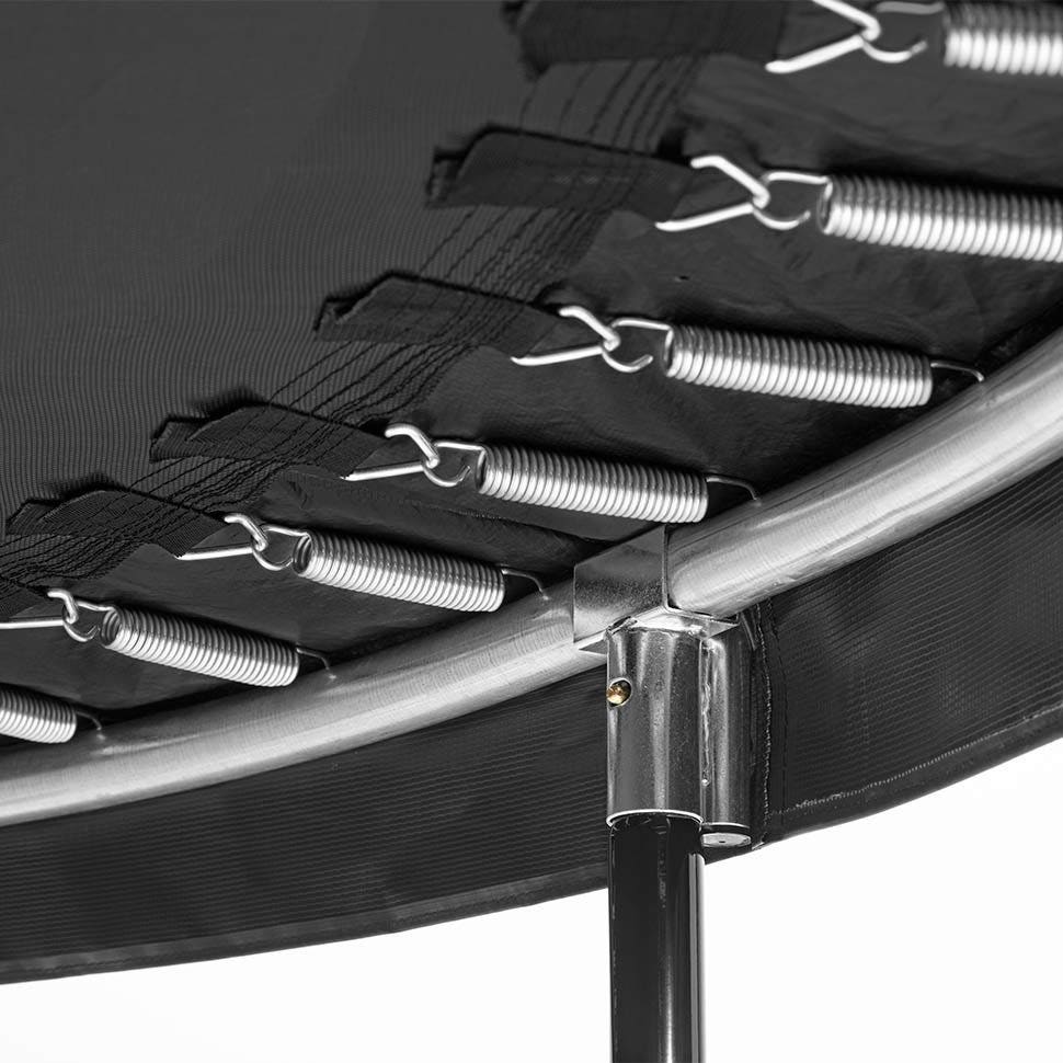 Black - 10ft Salta Black Round Comfort Edition Trampoline with Enclosure - Photo 8