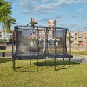 Black - 7ft x 5ft Salta Black Rectangular Premium Edition Trampoline with Enclosure - Photo 2
