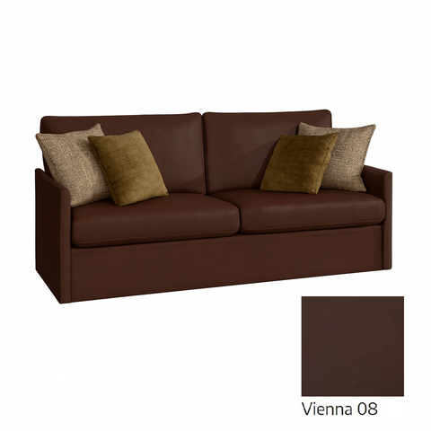 INSTALLATION SERVICE FOR PHANTOM FURNITURE Genius Murphy Bed with Eco-Leather Sofa 160×200 cm – White Matt - Vienna Brown 08