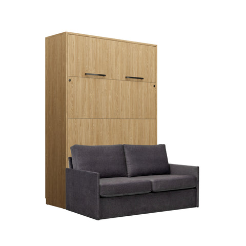 INSTALLATION SERVICE FOR PHANTOM FURNITURE Genius Murphy Bed with Sofa 140 × 200 cm – Oiled Oak - Dark Grey 16