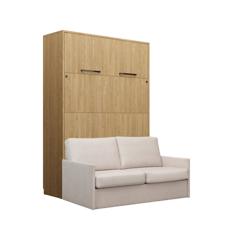 INSTALLATION SERVICE FOR PHANTOM FURNITURE Genius Murphy Bed with Sofa 140 × 200 cm – Oiled Oak - Light Beige 03