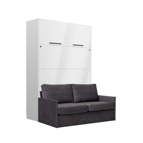 INSTALLATION SERVICE FOR PHANTOM FURNITURE Genius Murphy Bed with Sofa 140 × 200 cm – White Gloss - Dark Grey 16