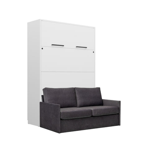 INSTALLATION SERVICE FOR PHANTOM FURNITURE Genius Murphy Bed with Sofa 140 × 200 cm – White Matt - Dark Grey 16