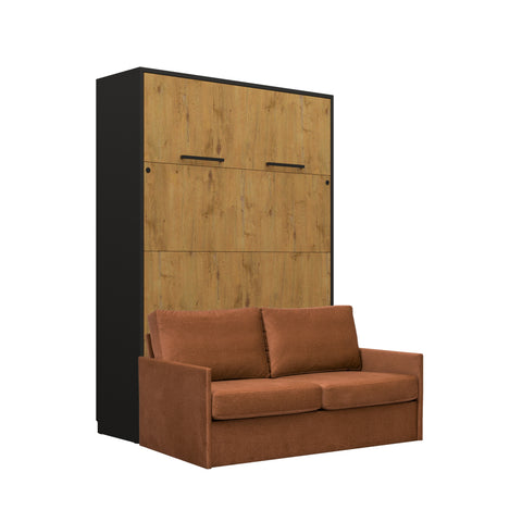 INSTALLATION SERVICE FOR PHANTOM FURNITURE Genius Murphy Bed with Sofa 160×200 cm – Black and Lancelot Oak - Amber 07