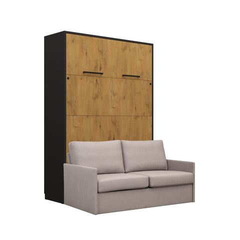 INSTALLATION SERVICE FOR PHANTOM FURNITURE Genius Murphy Bed with Sofa 160×200 cm – Black and Lancelot Oak - Beige 04