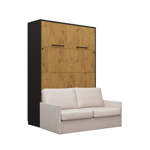 INSTALLATION SERVICE FOR PHANTOM FURNITURE Genius Murphy Bed with Sofa 160×200 cm – Black and Lancelot Oak - Light Beige 03