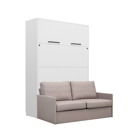 INSTALLATION SERVICE FOR PHANTOM FURNITURE Genius Murphy Bed with Sofa 160×200 cm – White Matt - Beige 04
