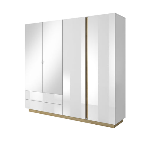 [HFP-001-2241] INSTALLATION SERVICE FOR PHANTOM FURNITURE Lask Arco White – 4-Door Wardrobe