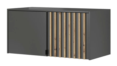 INSTALLATION SERVICE FOR PHANTOM FURNITURE Nelly 2D Wardrobe – Graphite/Artisan Oak 105 cm With Mirror - Yes