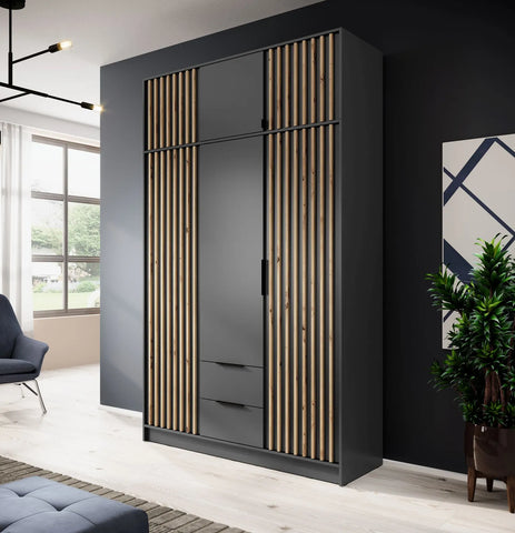 INSTALLATION SERVICE FOR PHANTOM FURNITURE Nelly 3D Wardrobe Graphite - Yes