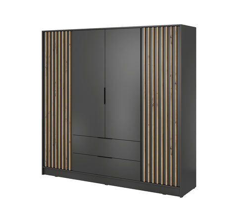 INSTALLATION SERVICE FOR PHANTOM FURNITURE Nelly 4D Wardrobe Graphite - No