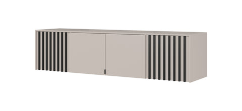 [HFP-001-2299] INSTALLATION SERVICE FOR PHANTOM FURNITURE Nelly 4D Wardrobe with Mirror Cashmere - Yes