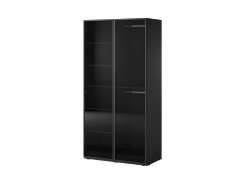 INSTALLATION SERVICE FOR PHANTOM FURNITURE PI Sandbox Modular 2-Door Wardrobe – Antisol Black - No / No