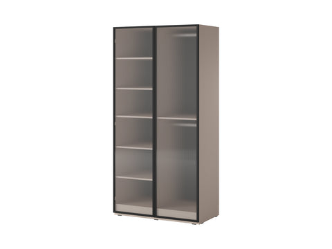 [HFP-001-2313] INSTALLATION SERVICE FOR PHANTOM FURNITURE PI Sandbox Modular 2-Door Wardrobe – Flutes Beige - No / Yes