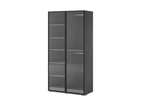 [HFP-001-2325] INSTALLATION SERVICE FOR PHANTOM FURNITURE PI Sandbox Modular 2-Door Wardrobe – Flutes Grey - No / Yes
