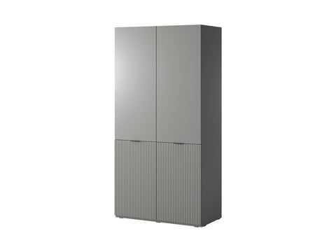 [HFP-001-2340] INSTALLATION SERVICE FOR PHANTOM FURNITURE PI Sandbox Modular 2-Door Wardrobe – Nova Grey - No / No