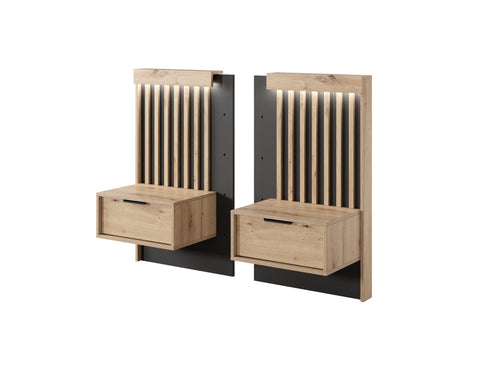 INSTALLATION SERVICE FOR PHANTOM FURNITURE Lask Tally – Nightstands (Set of Two)
