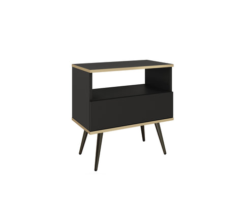 [HFP-001-2480] INSTALLATION SERVICE FOR PHANTOM FURNITURE Oro S54 Nightstand in Black with Black Legs