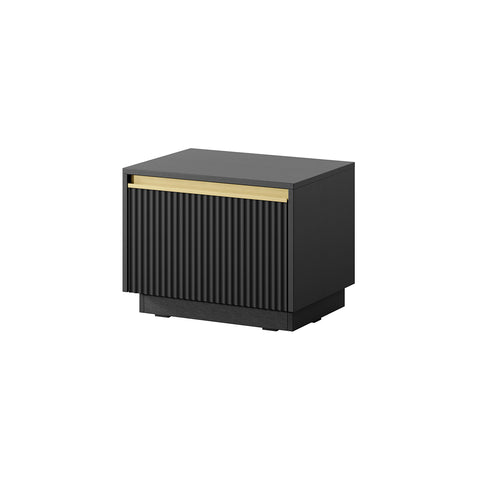 [HFP-001-2487] INSTALLATION SERVICE FOR PHANTOM FURNITURE Royal Nightstand - Compact Elegance for Your Bedroom - Black