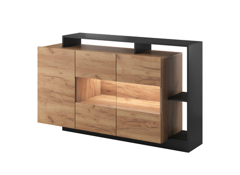 INSTALLATION SERVICE FOR PHANTOM FURNITURE Lask ALVA Sideboard – 155 x 30–44 x 93.5 cm – Anthracite