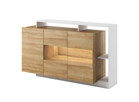 INSTALLATION SERVICE FOR PHANTOM FURNITURE Lask ALVA Sideboard – 155 x 30–44 x 93.5 cm – White