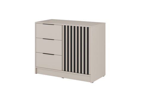 INSTALLATION SERVICE FOR PHANTOM FURNITURE Nelly K2 Chest of Drawers – Cashmere / Black Slats