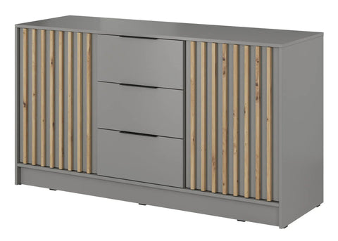 INSTALLATION SERVICE FOR PHANTOM FURNITURE Nelly K3 Chest of Drawers – Grey / Artisan Oak Slats