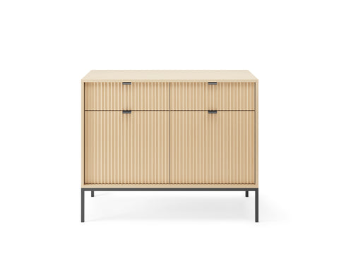 [HFP-001-2532] INSTALLATION SERVICE FOR PHANTOM FURNITURE Nova Dresser Vincenz’s oak - Modern Design with Two Doors and Two Drawers