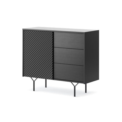 INSTALLATION SERVICE FOR PHANTOM FURNITURE Raven Dresser - Modern Elegance with One Door and Three Drawers