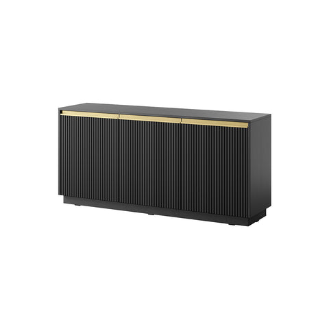 INSTALLATION SERVICE FOR PHANTOM FURNITURE Royal Dresser - Timeless Elegance with Three Doors - Black