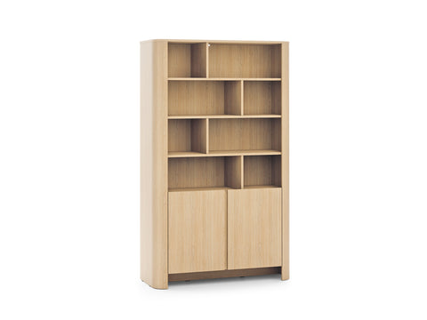 [HFP-001-2567] INSTALLATION SERVICE FOR PHANTOM FURNITURE PI Bari Bookcase – Vicenza Oak Finish