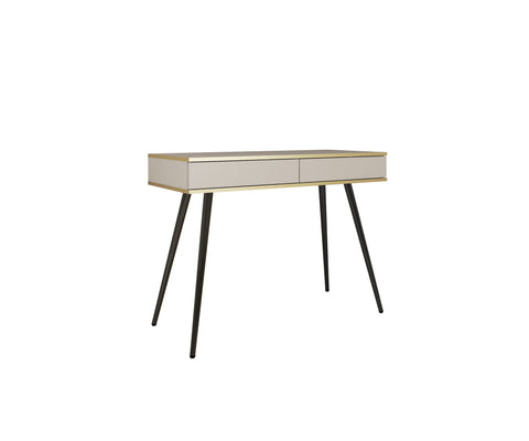 [HFP-001-2572] INSTALLATION SERVICE FOR PHANTOM FURNITURE Oro T102 Vanity Table – Beige with Black Legs