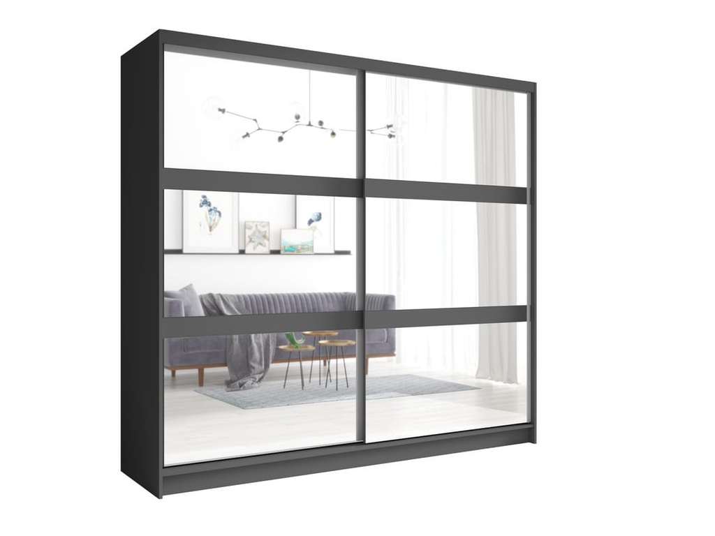 [FINO 12 GRAPHITE] INSTALLATION SERVICE FOR Fino 12 Sliding Door Wardrobe 230cm Graphite / 230cm